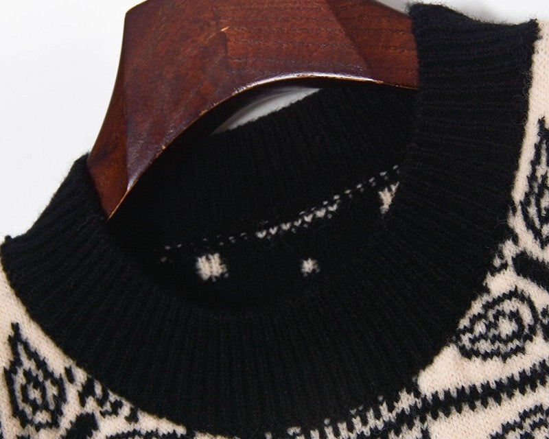 Vintage Jacquard Soulmate Sweater – same ANTHEM. - Black / One Size