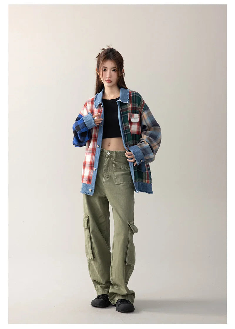 Vintage Patchwork Plaid Coat – Soulmate Streetwear | same ANTHEM