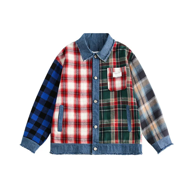 Vintage Patchwork Plaid Coat – Soulmate Streetwear | same ANTHEM