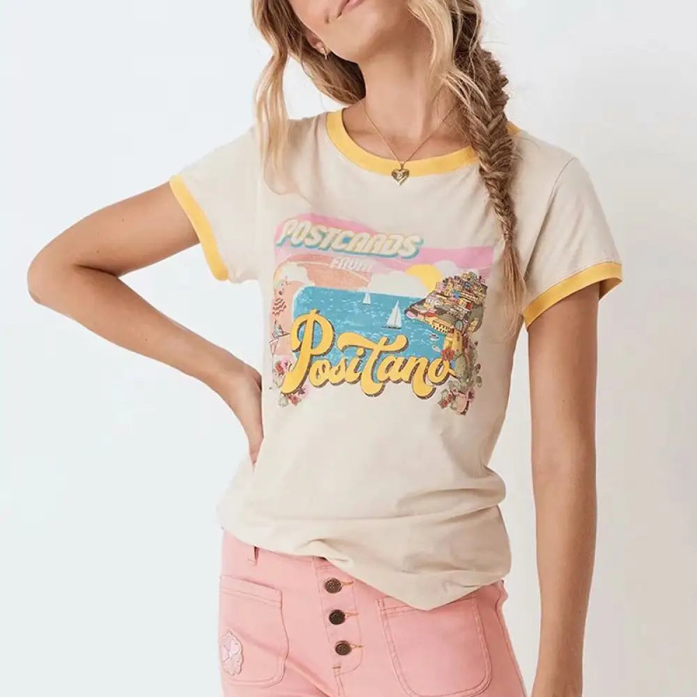 Vintage Print T-Shirt Women | same ANTHEM. - Bag
