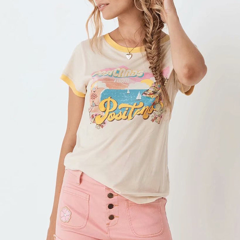 Vintage Print T-Shirt Women | same ANTHEM.