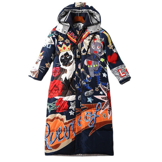 Vintage Print X-Long Winter Parka – Soulmate Streetwear | same ANTHEM