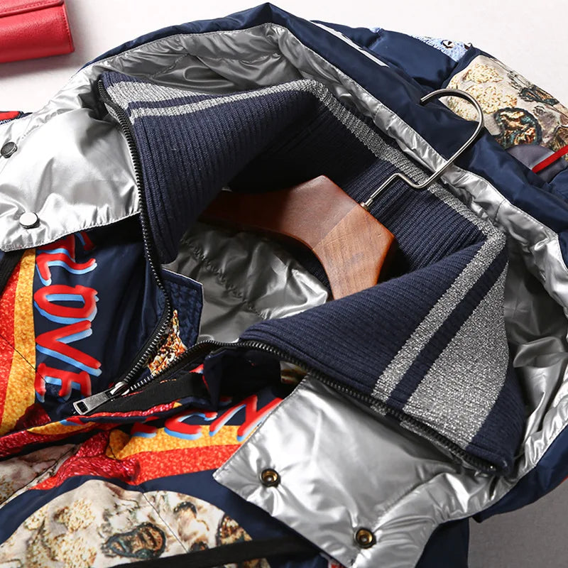 Vintage Print X-Long Winter Parka – Soulmate Streetwear | same ANTHEM