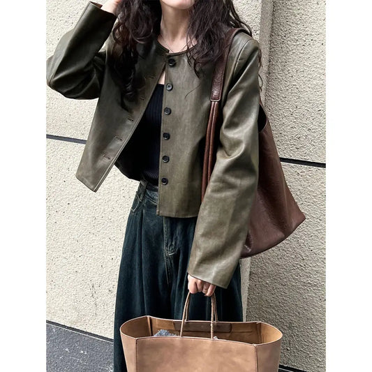 Vintage PU Leather Jacket – same ANTHEM.