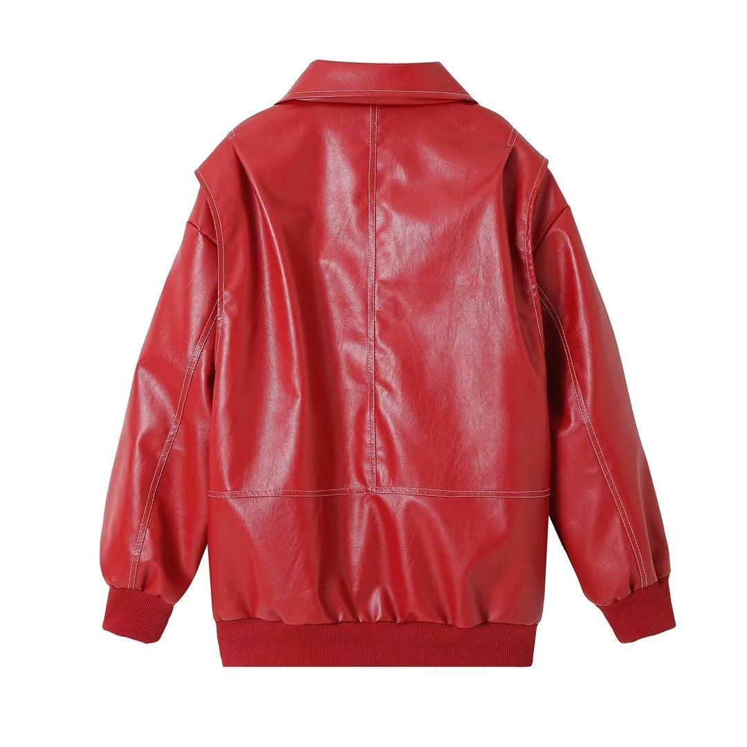 Vintage PU Patchwork Jacket – same ANTHEM | Soulmate Streetwear