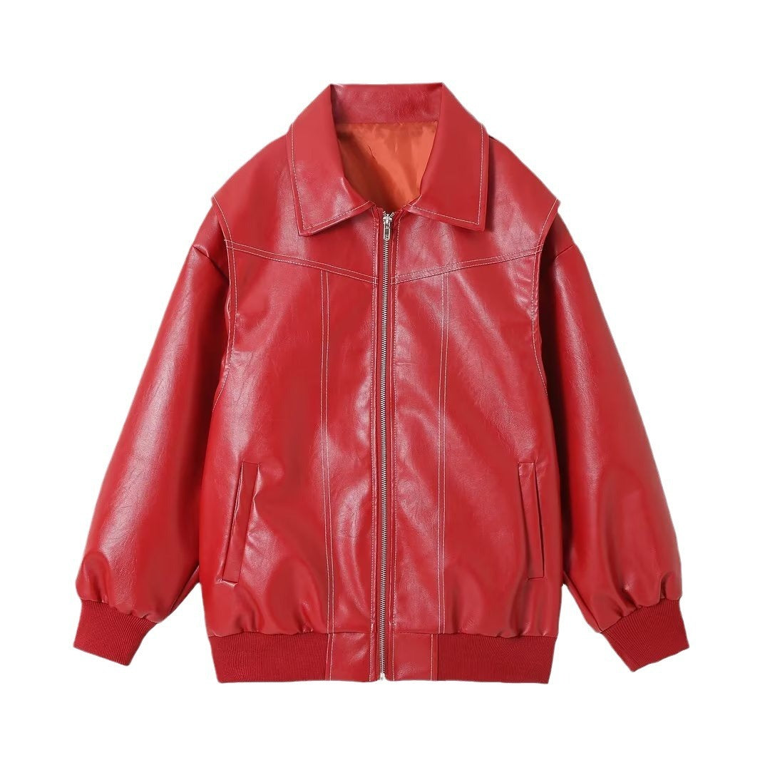Vintage PU Patchwork Jacket – same ANTHEM | Soulmate Streetwear