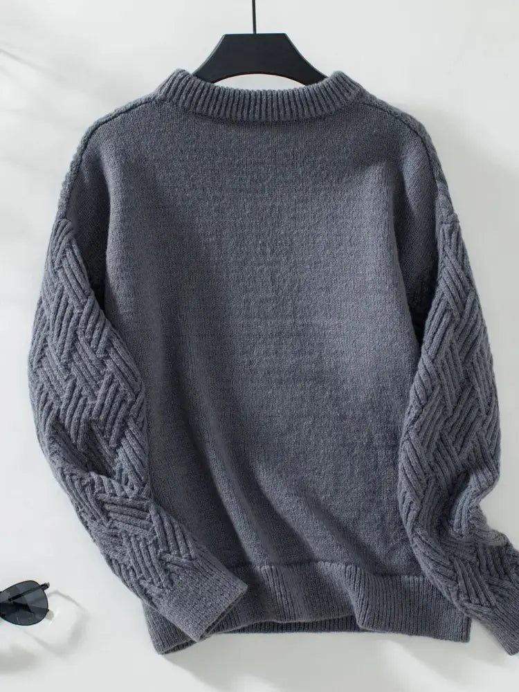 Vintage Round Neck Knit Sweater – same ANTHEM.