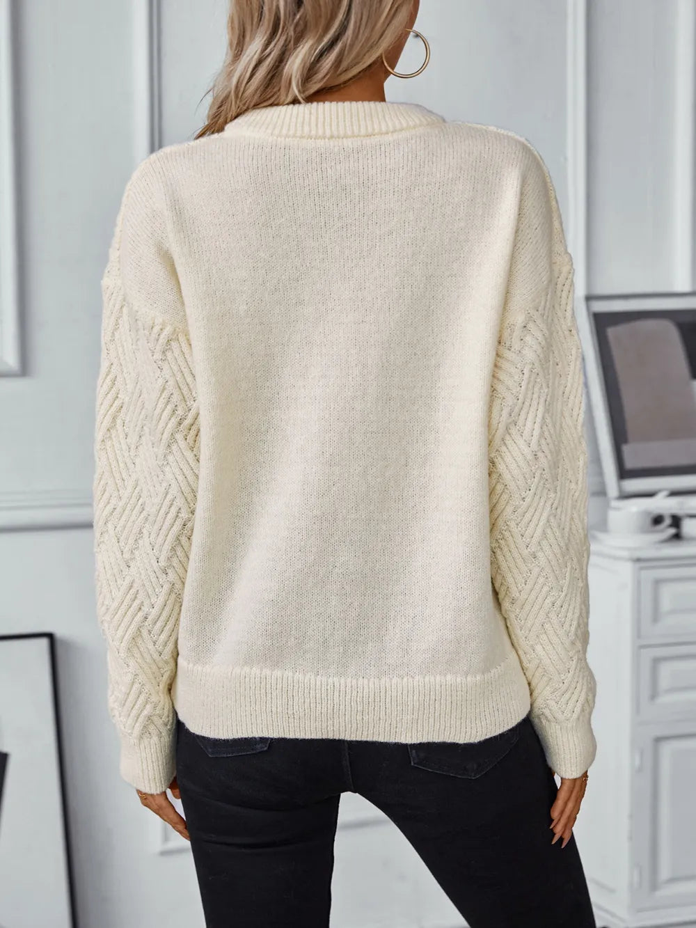 Vintage Round Neck Knit Sweater – same ANTHEM.