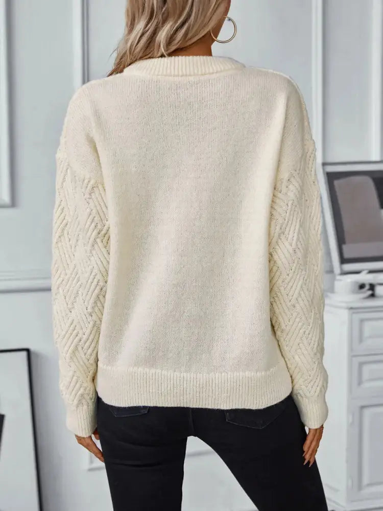 Vintage Round Neck Knit Sweater – same ANTHEM.