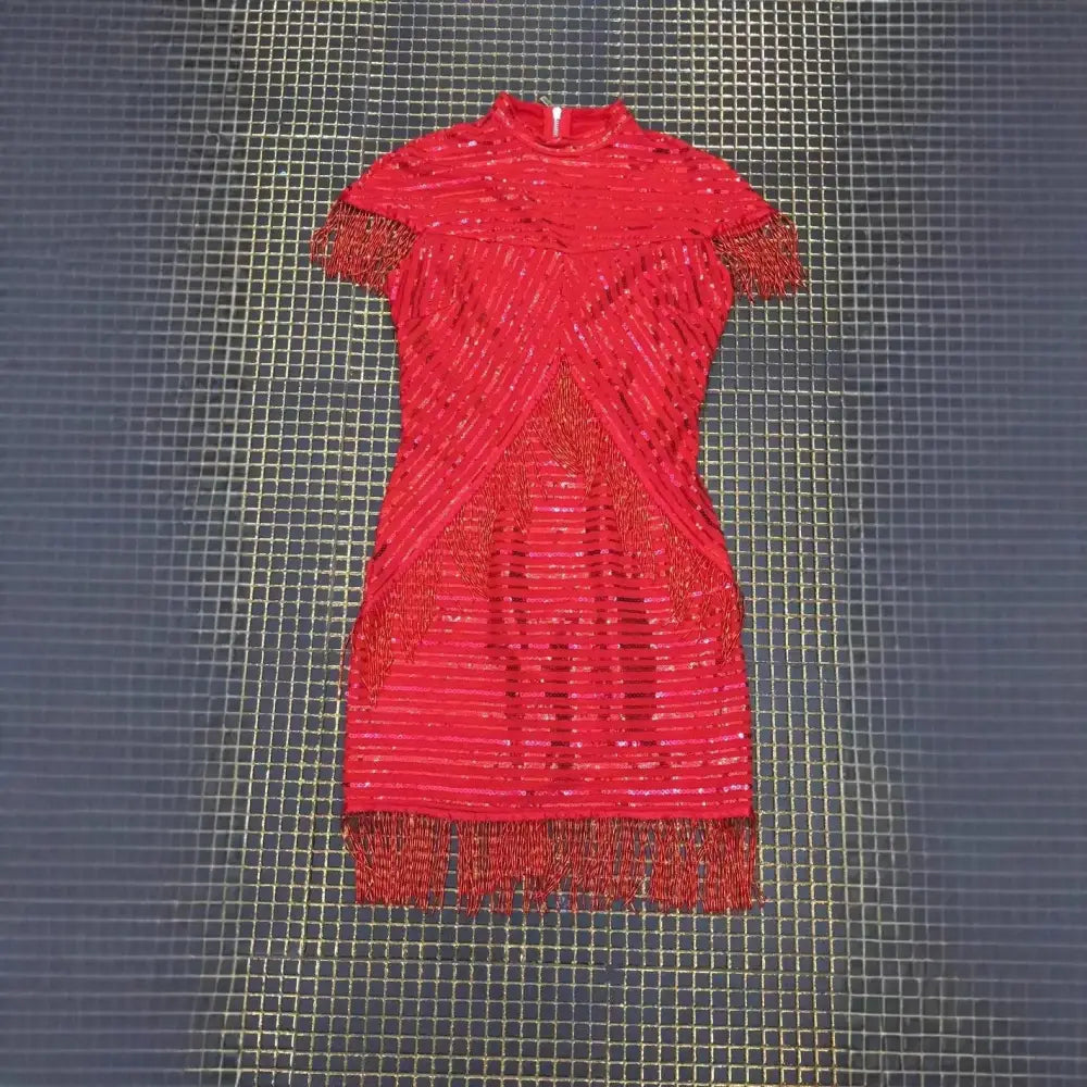 Vintage Sequin Fringe Dress | same ANTHEM.
