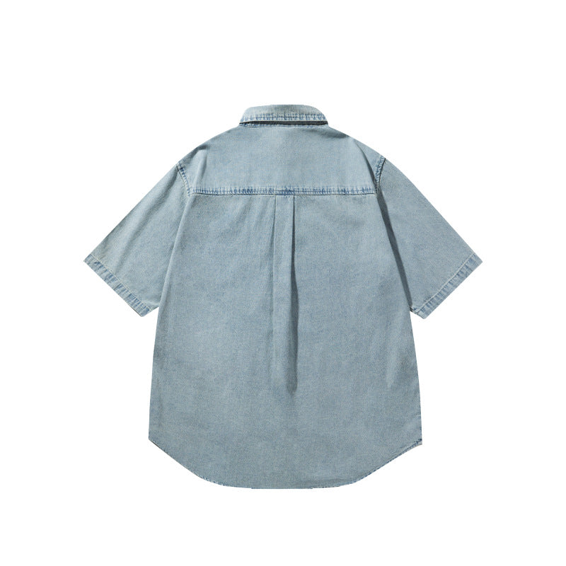 Washed Denim Embroidered Shirt – same ANTHEM. Soulmate Streetwear for Men
