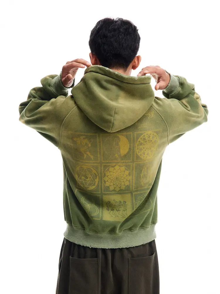 Washed Distressed Hoodie | same ANTHEM. - Sweatshirt