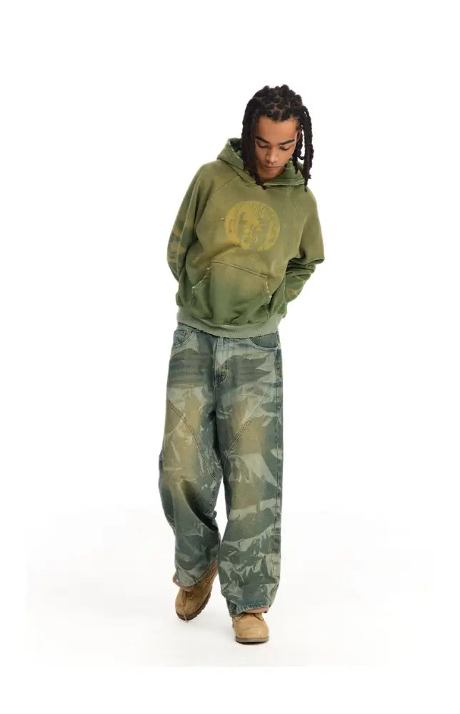 Washed Distressed Hoodie | same ANTHEM. - Sweatshirt