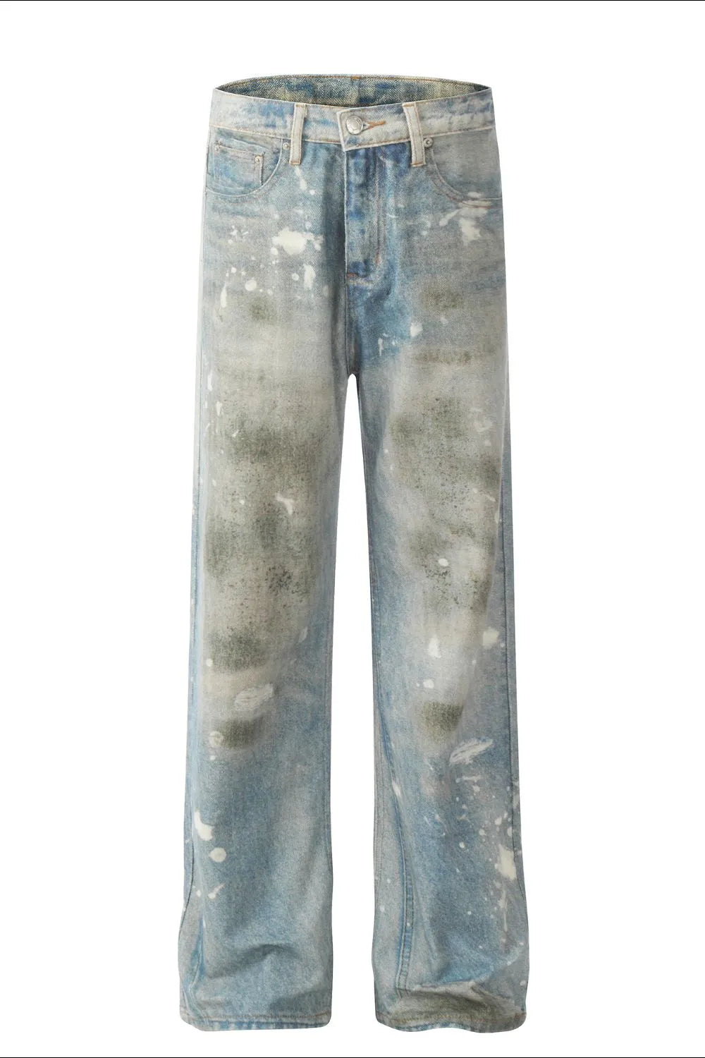 Waste Soil Style Straight Leg Jeans – Japanese Chic | same ANTHEM
