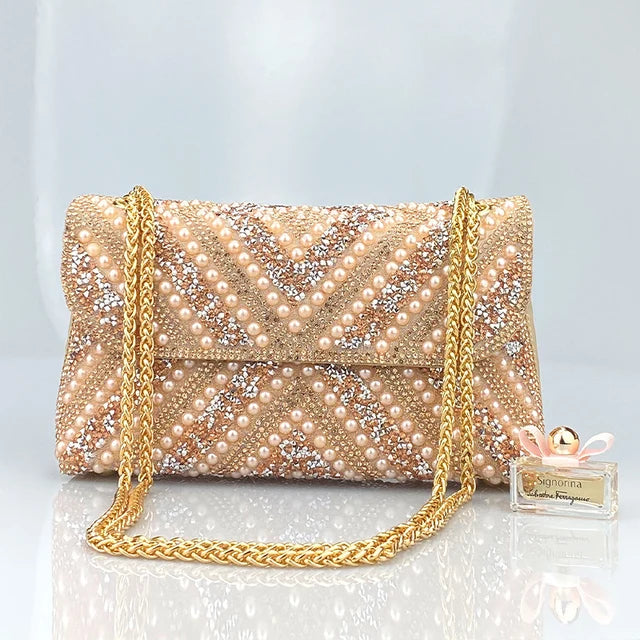 Water Diamond Underarm Handheld Bag | same ANTHEM. Luxe Soulmate Streetwear - Pink