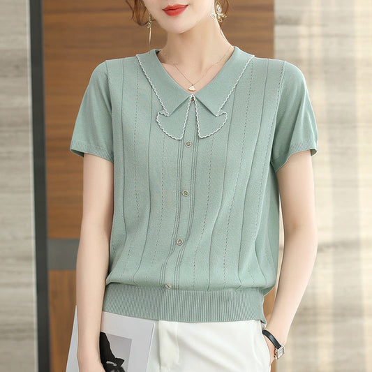 Wear Your Story | Chic Doll Collar Breasted Sweater for Lovers & Friends | same ANTHEM - Top