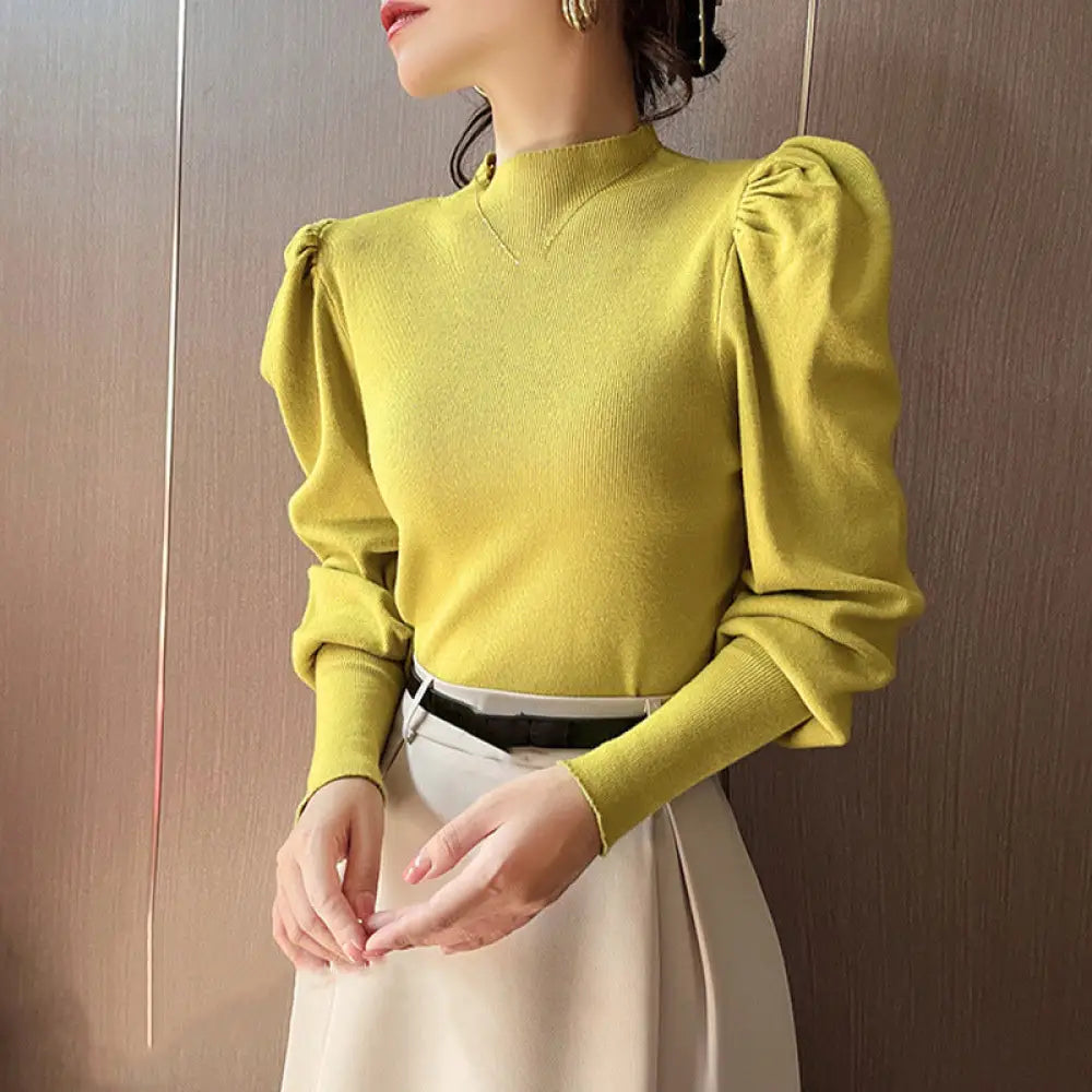 Wear Your Story | Chic Puff Sleeve Wool Pullover for Lovers & Friends | same ANTHEM
