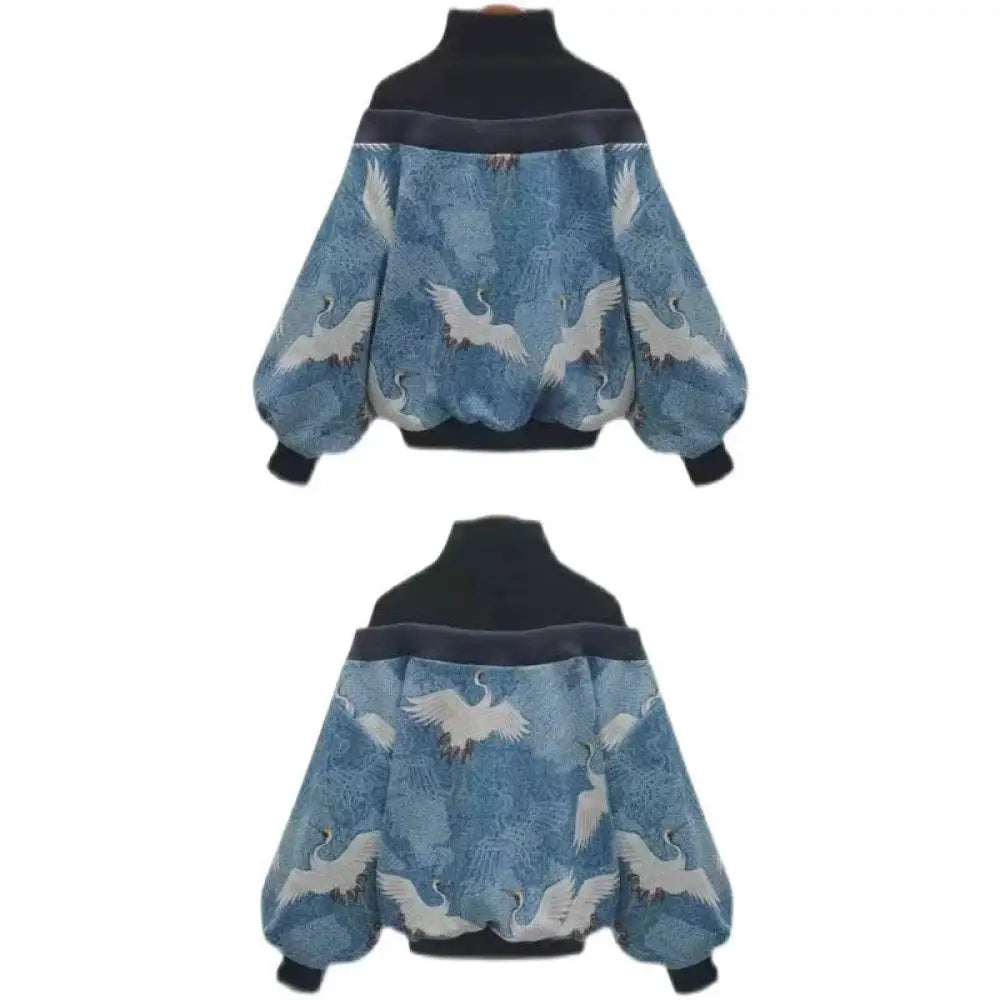 Wear Your Story | Women’s Crane Print Casual Sweater for Soulmates & Friends | same ANTHEM
