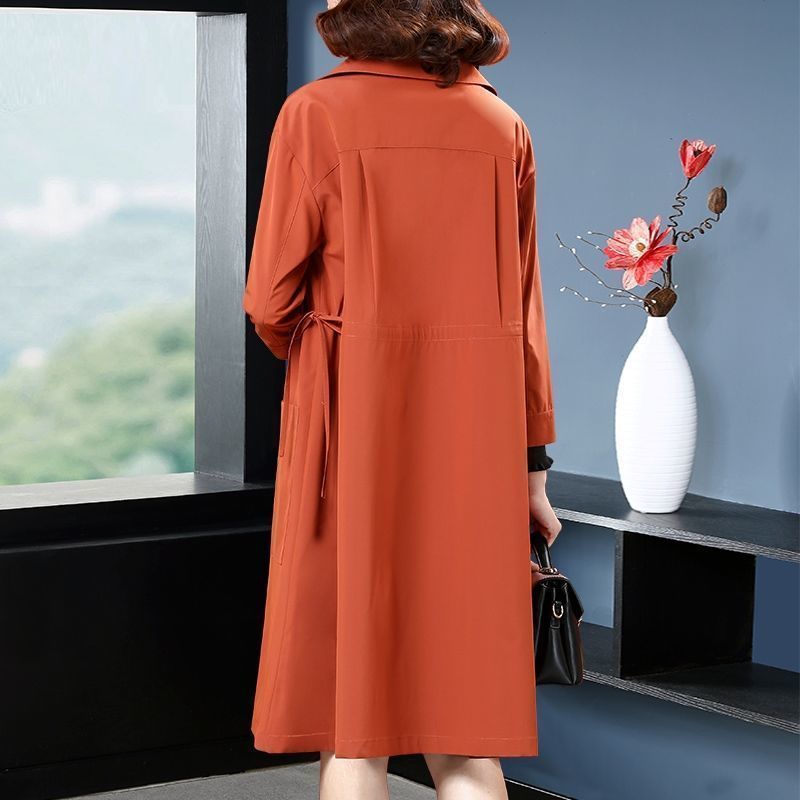 Western Style Trench Coat for Women – Soulmate Outerwear | same ANTHEM - Orange Red / 2XL