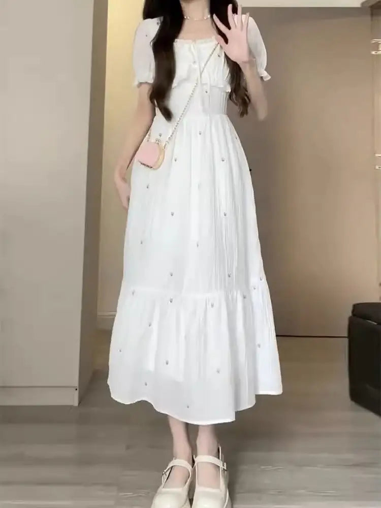 White Moonlight Dress – same ANTHEM Romantic French Nostalgic Fashion