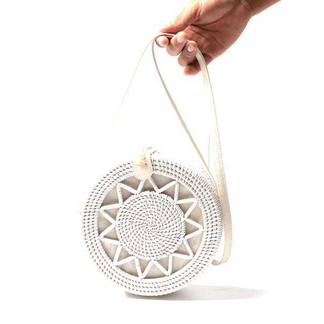 White Rattan Circle Bag | Boho Soulmate Streetwear – same ANTHEM. - type 4