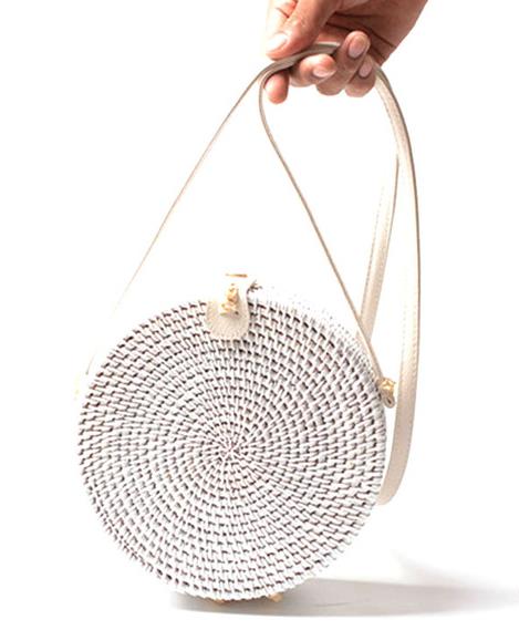 White Rattan Circle Bag | Boho Soulmate Streetwear – same ANTHEM. - type 2