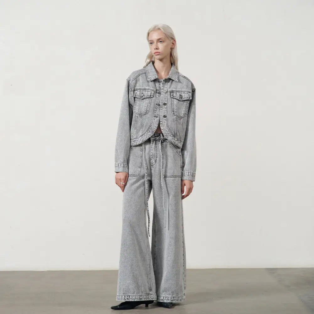 White Washed Wide-Leg Jeans Women | same ANTHEM. Soulmate Streetwear