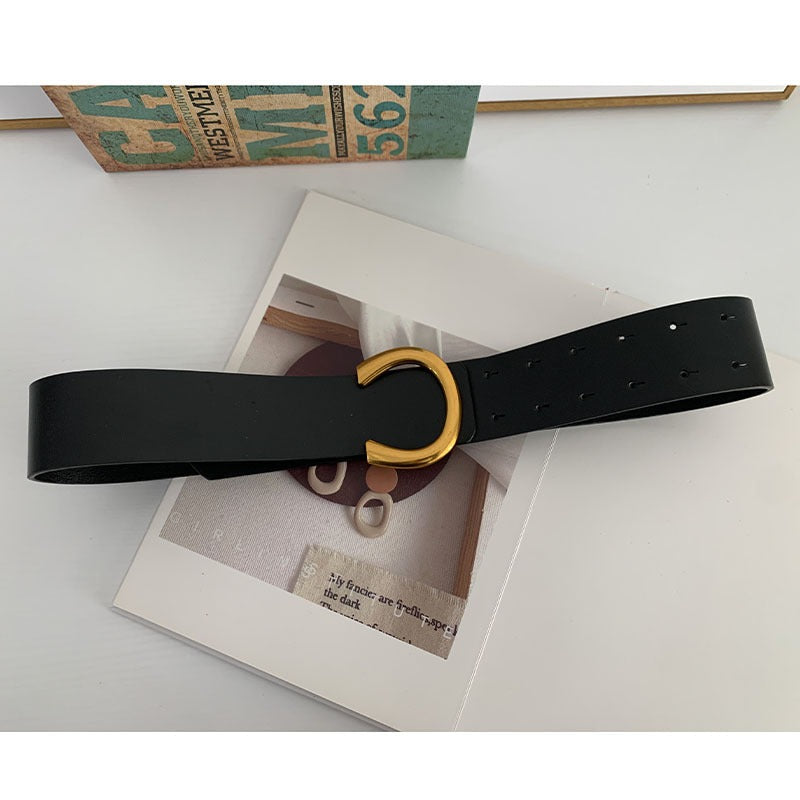 Wide Black Waistband Belt for Women | same ANTHEM.