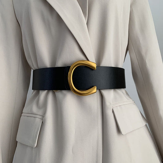 Wide Black Waistband Belt for Women | same ANTHEM.