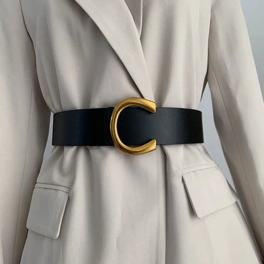 Wide Black Waistband Belt for Women | same ANTHEM.