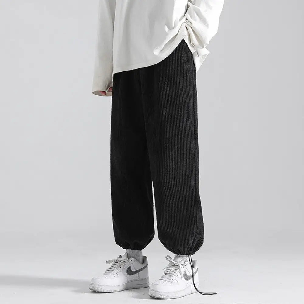 Wide-Leg Sweatpants – Casual Streetwear for Lovers & Soulmates | same ANTHEM - Black / 4XL - Pants
