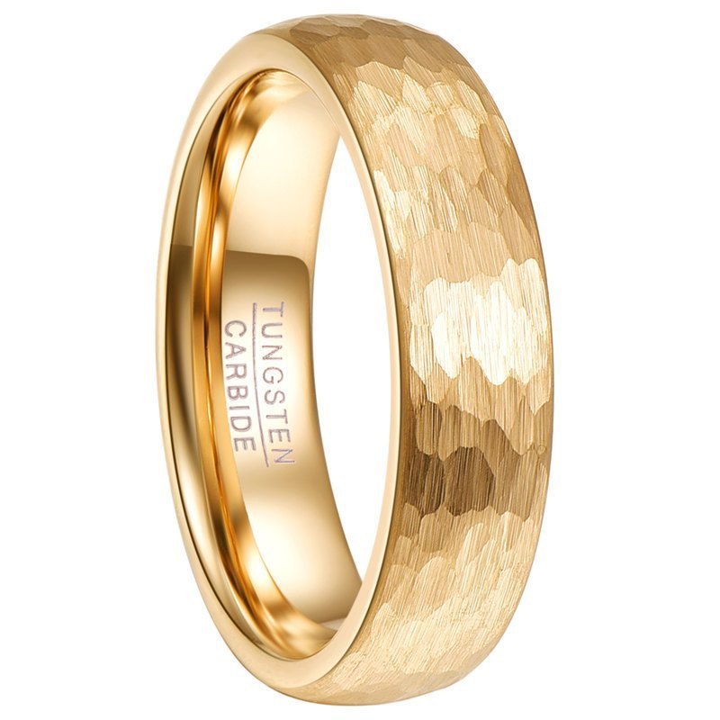 Wide Rose Gold Carved Ring for Men – same ANTHEM. Soulmate Streetwear Jewellery - 6mm Gold / No 10 - Bag