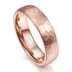 Wide Rose Gold Carved Ring for Men – same ANTHEM. Soulmate Streetwear Jewellery - 6mm Rose Gold / No 10 - Bag