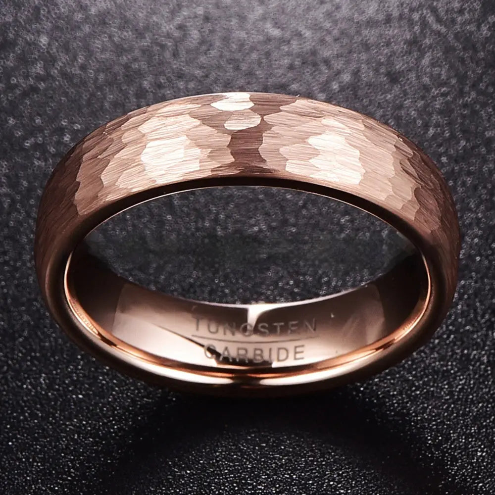 Wide Rose Gold Carved Ring for Men – same ANTHEM. Soulmate Streetwear Jewellery - Bag