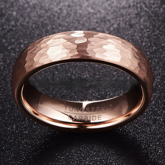 Wide Rose Gold Carved Ring for Men – same ANTHEM. Soulmate Streetwear Jewellery - Bag