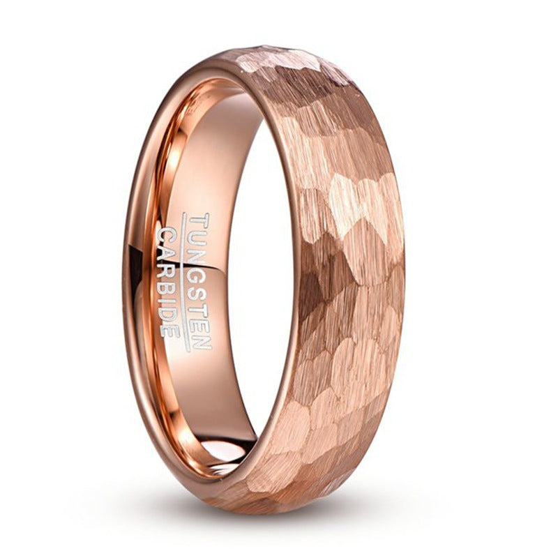 Wide Rose Gold Carved Ring for Men – same ANTHEM. Soulmate Streetwear Jewellery - Bag