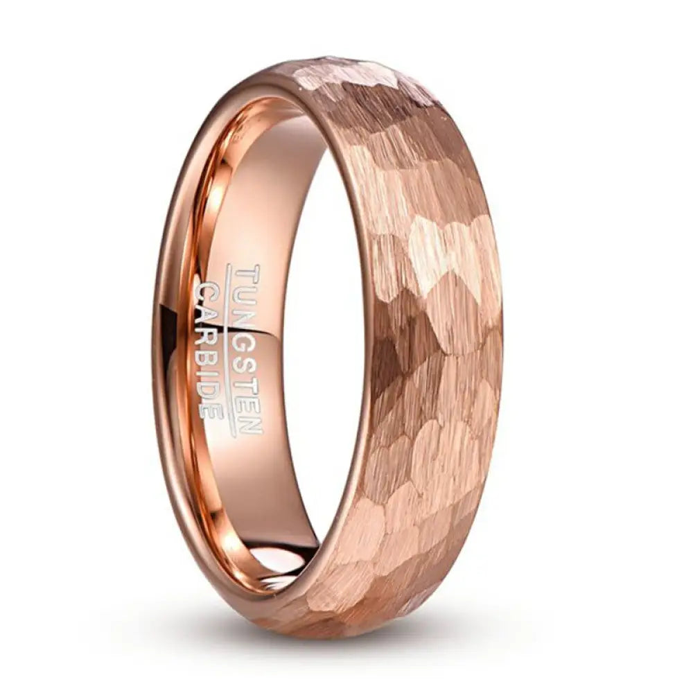 Wide Rose Gold Carved Ring for Men – same ANTHEM. Soulmate Streetwear Jewellery - Bag