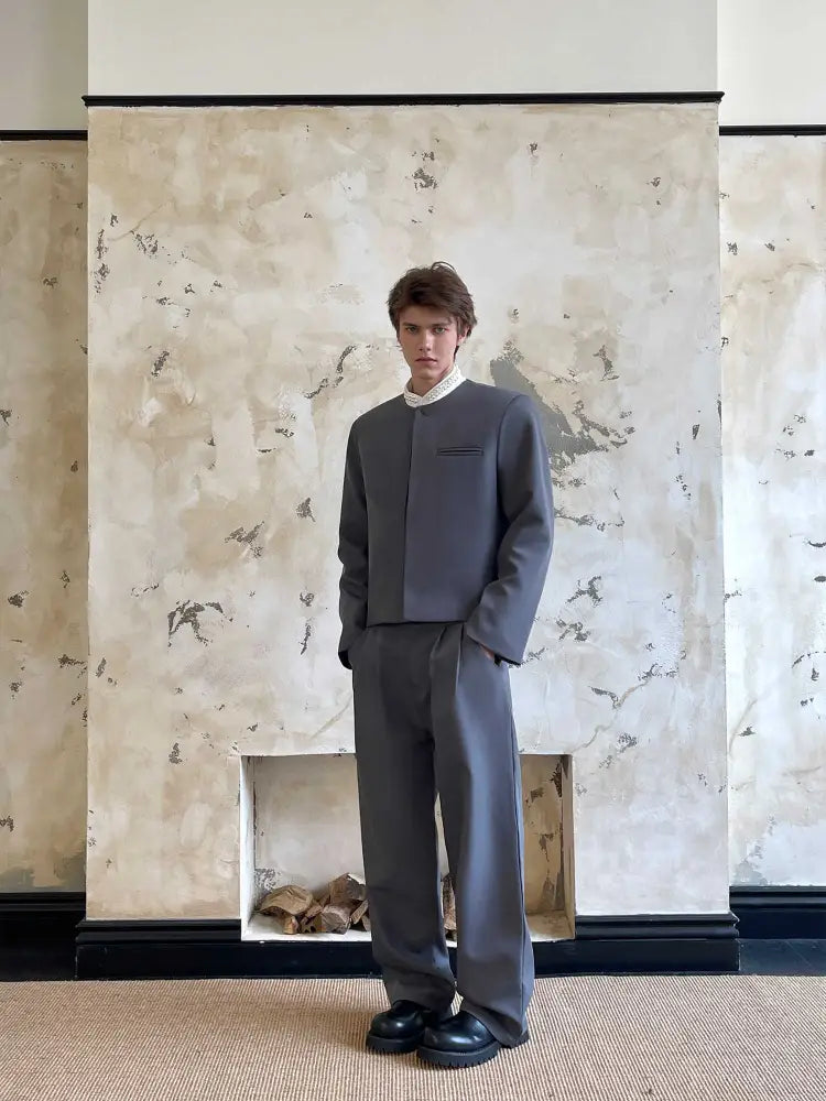 Wide-Shoulder Suit Set for Men – Korean-Inspired Elegance | same ANTHEM