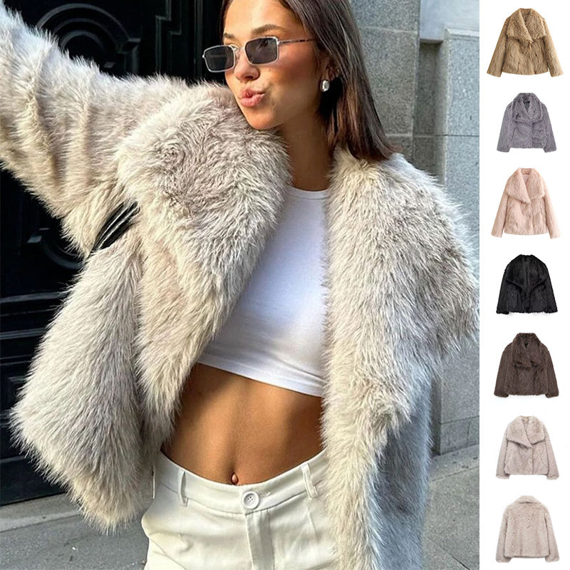 Winter Plush Lapel Coat for Soulmates & Chosen Family | same ANTHEM