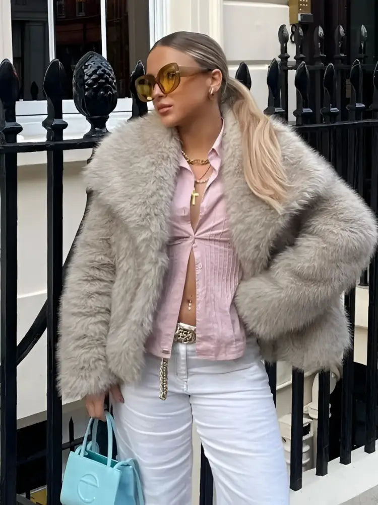 Winter Plush Lapel Coat for Soulmates & Chosen Family | same ANTHEM