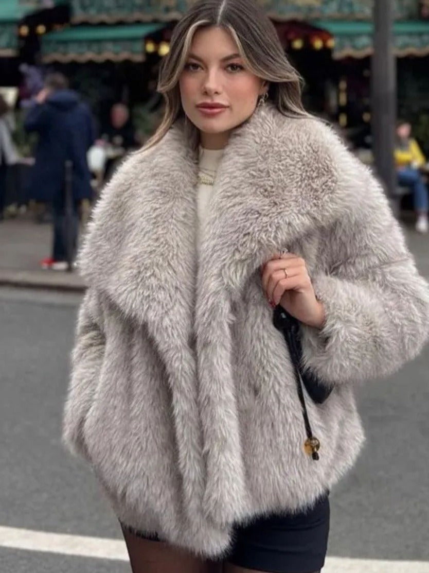 Winter Plush Lapel Coat for Soulmates & Chosen Family | same ANTHEM