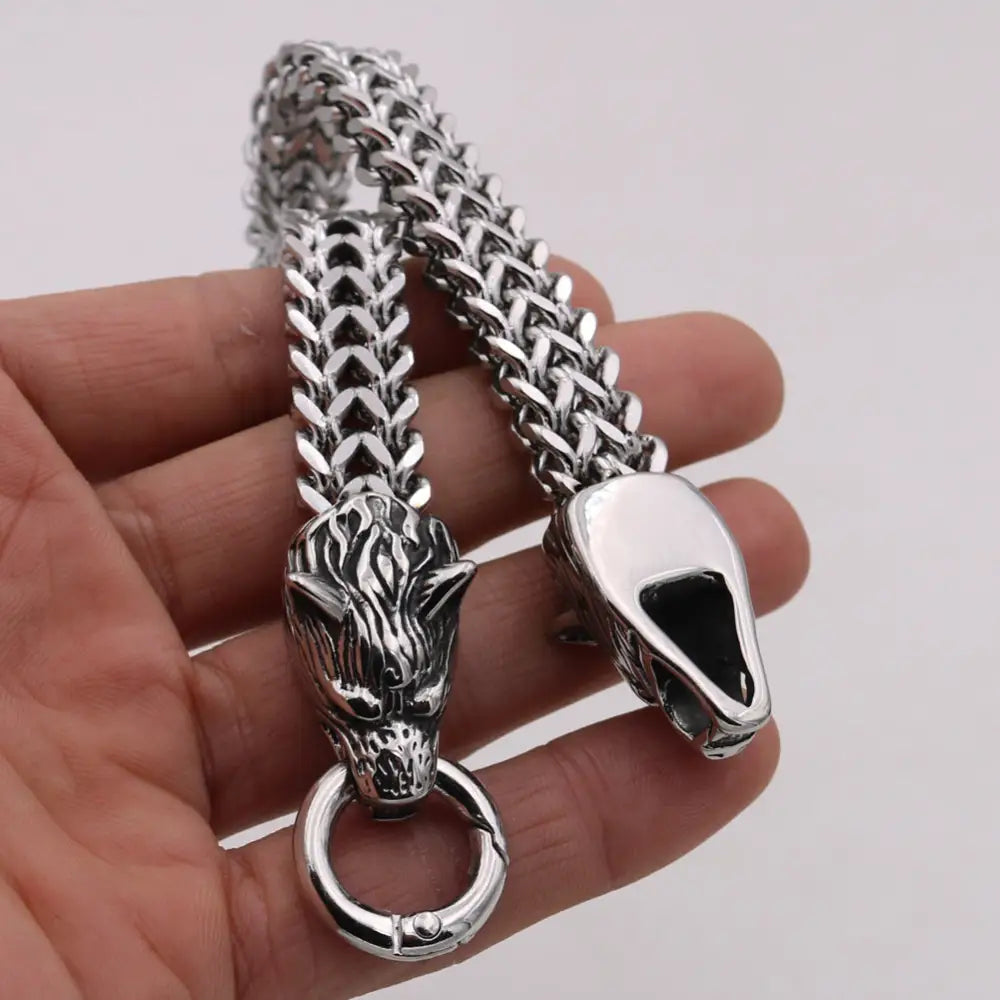 Wolf Head Titanium Steel Bracelet for Men – same ANTHEM. Soulmate Streetwear