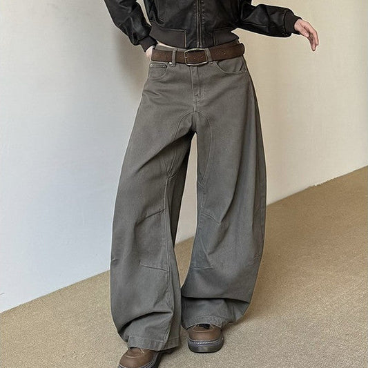 Women’s American Vintage Crumpled All-matching Loose Pants