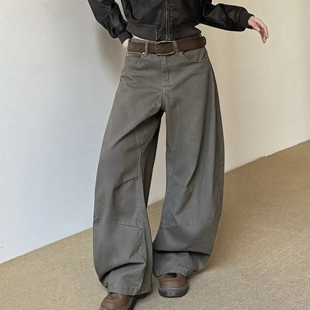 Women’s American Vintage Crumpled All-matching Loose Pants
