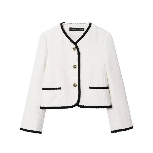 Women’s Embroidered Fleece Jacket | same ANTHEM. - White / XS