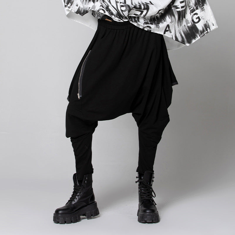 Women’s Hip-Hop Harem Pants – Loose Baggy Streetwear with Zipper | same ANTHEM. Fashion - One Size