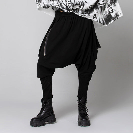 Women’s Hip-Hop Harem Pants – Loose Baggy Streetwear with Zipper | same ANTHEM. Fashion - One Size