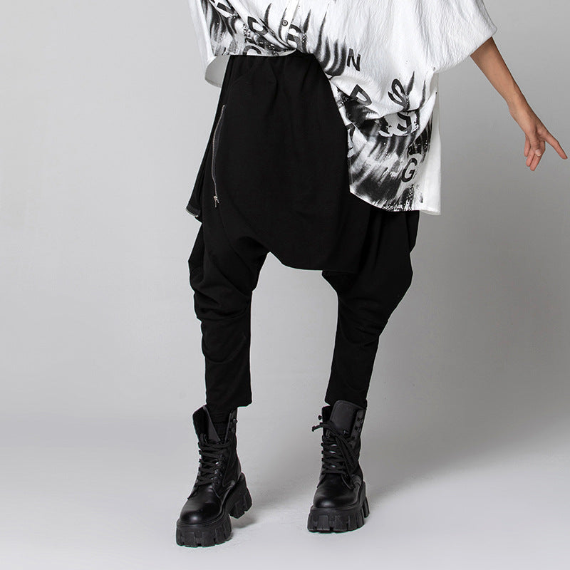 Women’s Hip-Hop Harem Pants – Loose Baggy Streetwear with Zipper | same ANTHEM. Fashion - One Size
