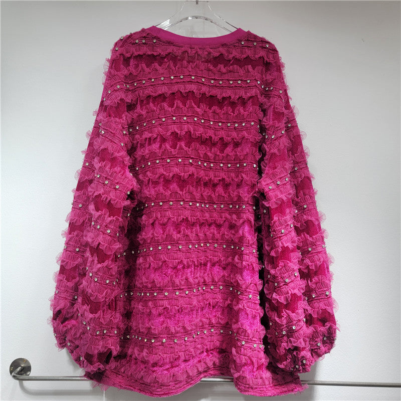 Women’s Layered 3D Flower Pullover – same ANTHEM | Dreamy Romantic French Chic for Soulmates