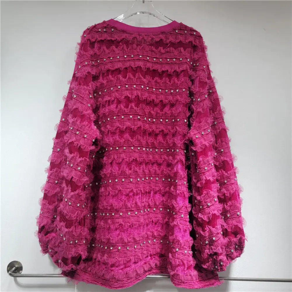 Women’s Layered 3D Flower Pullover – same ANTHEM | Dreamy Romantic French Chic for Soulmates